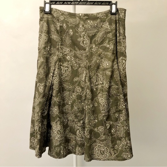 Reitmans Boho Floral Pattern Cottagecore Festival Summer A Line Midi Skirt - Picture 3 of 15